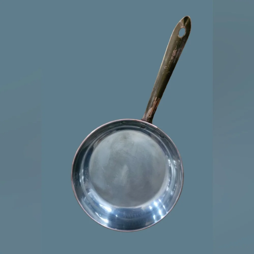 *Sotal Copper, Brass Fry Pans Vintage Set of 3 Tin-lined With Other